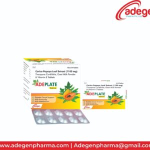 Carica Papaya Leaf Extract with Tinospora Cordifolia, Goat Milk Powder and Vitamin E Tablet